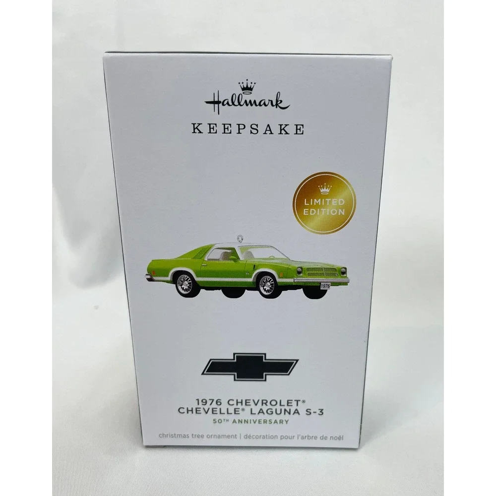 Hallmark Keepsake Ornament 1976 Chevrolet Chevelle Laguna S-3 Gren Car Vehicle